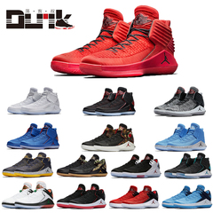 AIR JORDAN低帮XXXII乔AJ32LOW大红罚球线篮球鞋黑水泥中国年禁穿