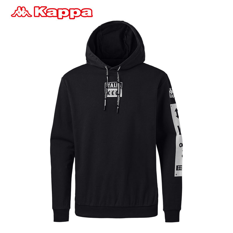 Kappa卡帕新款男运动服连帽套头衫跑步运动卫衣-K0815MT30D-990