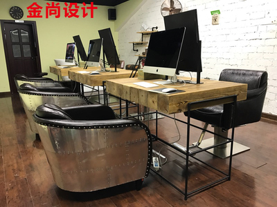 书桌简约松木原木618大促