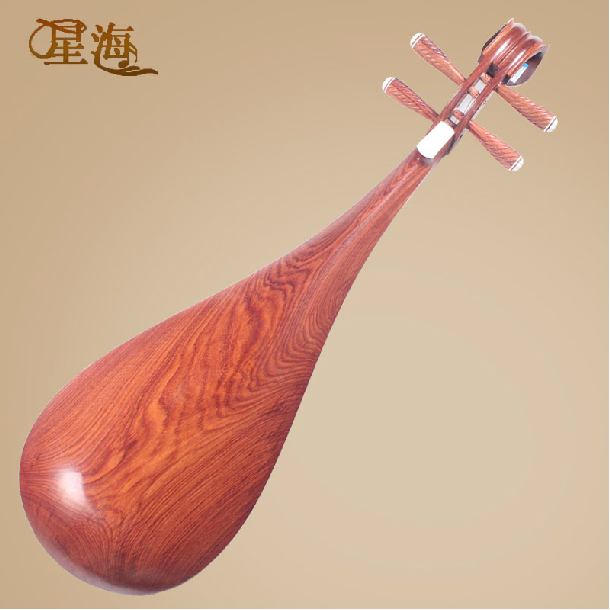 红木大人演奏级琴星海乐器AA8914精品酸枝抛光木轴木相琵琶乐器