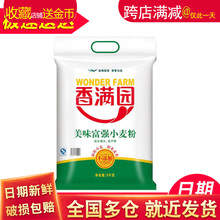 香满园 家用中筋面粉 美味富强小麦粉面粉5kg 包子饺子馒头通用粉