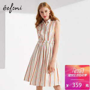 玖姿2018夏装新款明星同款修身雪纺连衣裙女