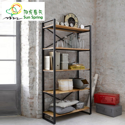 书架美式落地铁艺书架品牌资讯