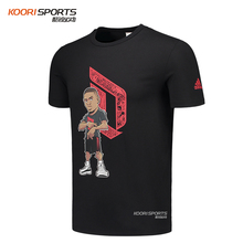 阿迪达斯19夏新款利拉德NBA篮球服男透气短袖休闲运动T恤CV9969