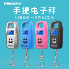 品奥称重手提电子秤迷你便携式家用称高精度弹簧秤50kg快递称小秤