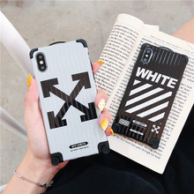 手绘芝麻街手机壳iphoneX Max创意卡通蓝胖子tpu苹果8保护套适用