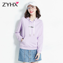 自由呼吸卫衣2018新款女春秋韩版潮学生连帽百搭休闲运动秋季外套图片