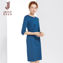 [大牌连衣裙]菲梦伊2018新款秋装职业连衣裙气