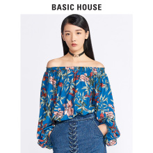 Basic House/百家好秋季衬衣ins超火的宽松凉爽长袖衬衫HRBL721C图片