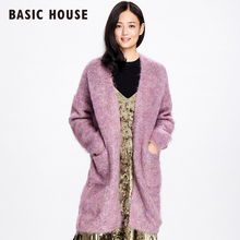 Basic House/百家好韩版时尚保暖马海毛针织毛衣HQKT720O图片