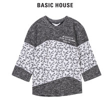 Basic House/百家好旗舰店秋季羊毛T恤韩版长袖上衣HPTS521S图片