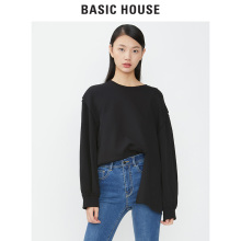Basic House/百家好卫衣女2018新款长袖宽松bf套头上衣潮HSTS721H图片