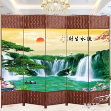简约现代双面玄关 简易屏风隔断墙客厅卧室家用可折叠移动布艺时尚