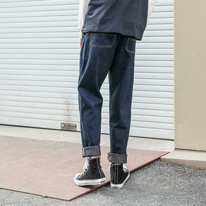 新款韩版百搭原色牛仔裤