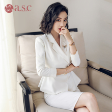 艾尚臣职业装女2018新款女装套装气质OL时尚小西装工装工作服秋装图片