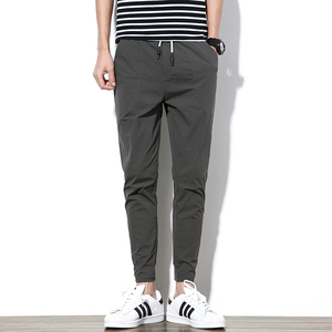 新款休闲裤男士小脚裤子