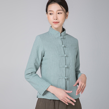 唐装中式对襟小棉袄短修身复古改良夹棉旗袍上衣中国风茶服女秋冬图片