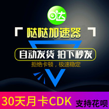 钻石会员30天时长卡密cdk 一个月非一天卡1天自动发货 哒哒加速器