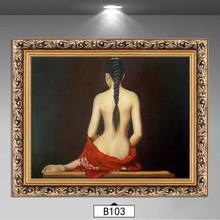 饰画人体艺术裸体美女人物油画墙画卧室床头宾馆酒店 欧式装 挂画