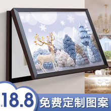 遮挡电表箱装饰画现代简约集线箱北欧客厅电闸盒电箱免打孔总开关