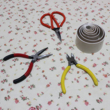 做花工具套筒 斜口钳子剪刀 尖嘴 成品丝袜花材料 丝网花材料