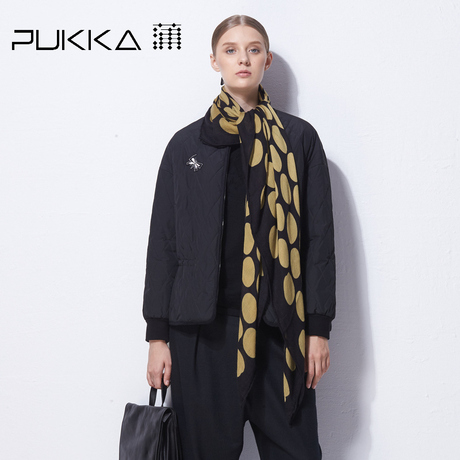 Pukka蒲牌棉衣女原创设计大码女装秋冬装女2018新款商品大图
