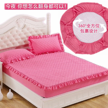 夹棉加厚床笠单件床罩加棉席梦思床垫保护套床套床单1.8防滑特价