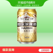 哈尔滨啤酒 Harbin 易拉罐听装 10度小麦王 330ML