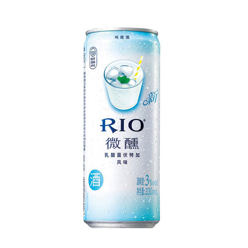 RIO伏特加鸡尾酒 锐澳微醺 乳酸菌伏特加风味330ml*6