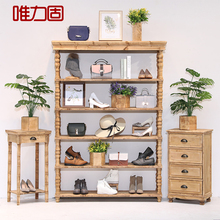 架复古 店展示架落地式包架店铺装 店装 饰展示柜鞋 修服装 唯力固女装
