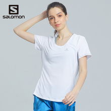 T恤 户外跑步快干短袖 Salomon 萨洛蒙女款 TEE AGILE