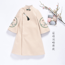 古风汉服中国风刺绣唐装棉袄女秋冬夹棉旗袍上衣长袖中式茶服外套图片
