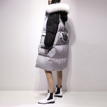 东大门冬季新款女装韩版大毛领羽绒服女白鸭绒中长款加厚时尚GA97图片