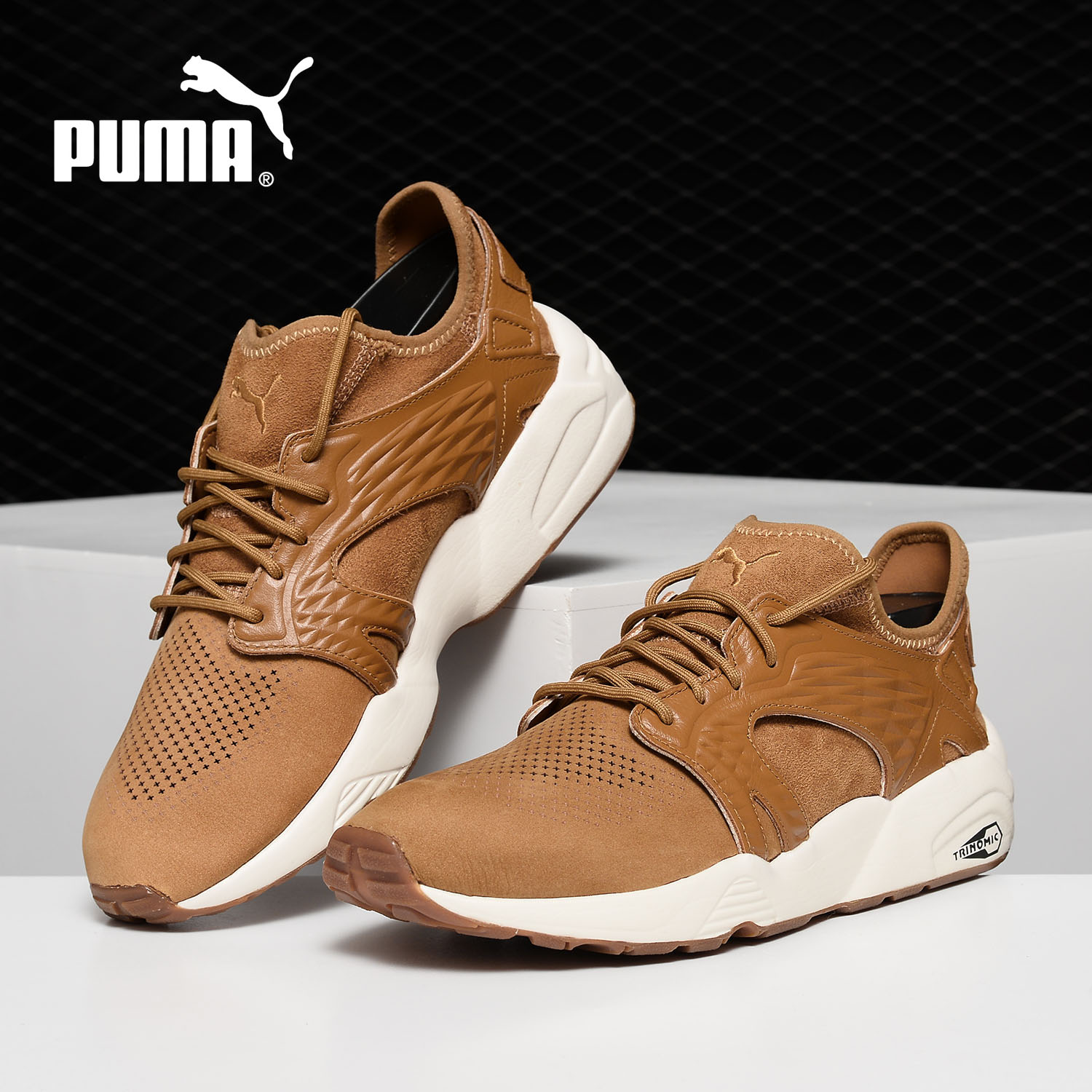 Puma/Puma Authentic Blaze Cage Sandstorm Men's Vintage Honeycomb Running Shoe 365508-01