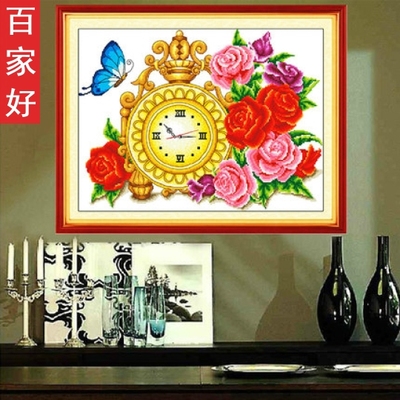 刺绣钟表十字绣客厅十大品牌