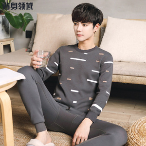 青年加绒保暖内衣套装