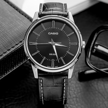 casio旗舰店MTP-1303L/D学生防水石英男士手表卡西欧官网官方正品