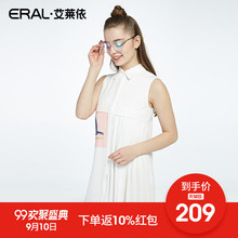 ERAL/艾莱依2017新款方领无袖套头连衣裙女裙子潮36632-FXAE图片