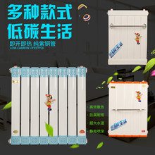 换热器热水交换器家用储水式过水热暖气片卫生间板式铜管地暖专用