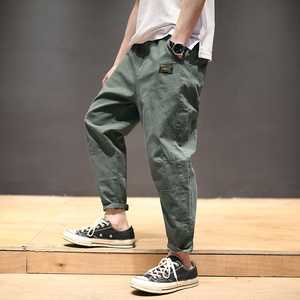 马切达夏季日系复古宽松九分裤