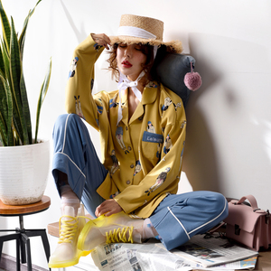 韩版原宿睡衣家居服套装