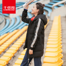 千仞岗2017秋冬季韩版潮学生中长款修身加厚羽绒服女韩国218121图片