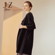 JUZUI/玖姿旗舰店2018新款休闲羊毛混纺流苏中长款针织外套女图片