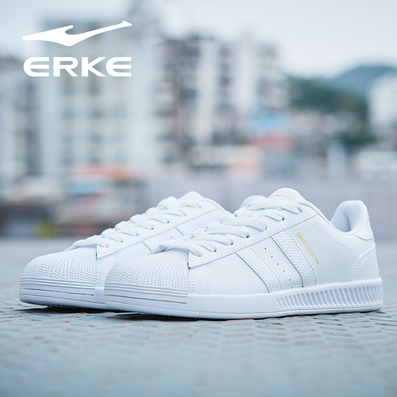 ERKE Women's Shoes Casual Shoes New casual shoes Skate shoe Versatile white shoes White shoes Women's sneakers