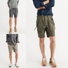 伞兵短裤 现货 多袋裤 Abercrombie 男af休闲弹力工装 Fitch 美国正品