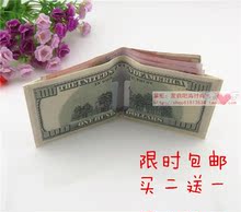 简易钱夹 图案钱包外币短款 创意帆布迷你超薄钱包学生青年个性 时尚