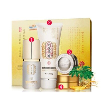 化妆品护肤品六味草本嫩肤养颜四合一套装