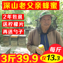 3斤39野生百花洋槐花土蜂蜜纯正天然农家自产蜂巢小包装小瓶装峰1
