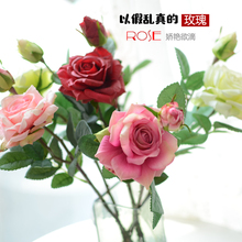 手感玫瑰手捧花婚庆新房摆放假花艺拍摄道具饰品礼品 厂家仿真保湿