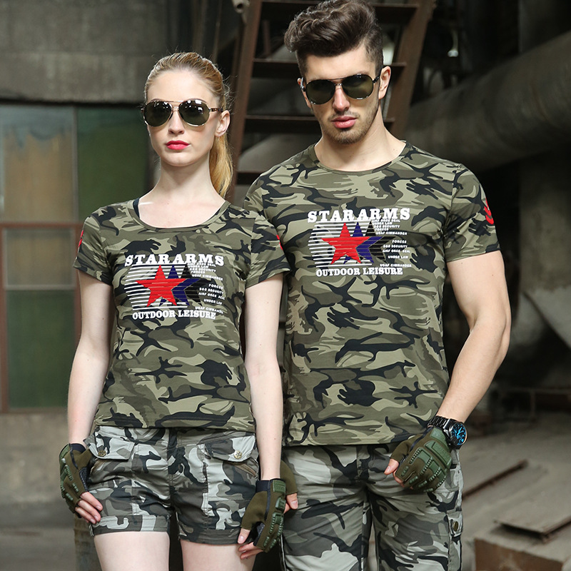 2018新式迷彩服女夏 潮 套装男特种兵正品野战